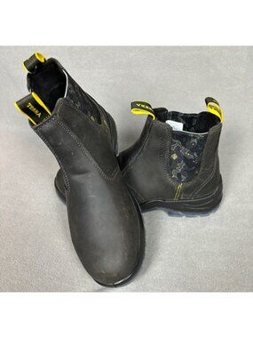 Terra Men's Murphy 6" Soft Toe Pull-on Work Boot Full Grain Leather Gray 7M NWOB